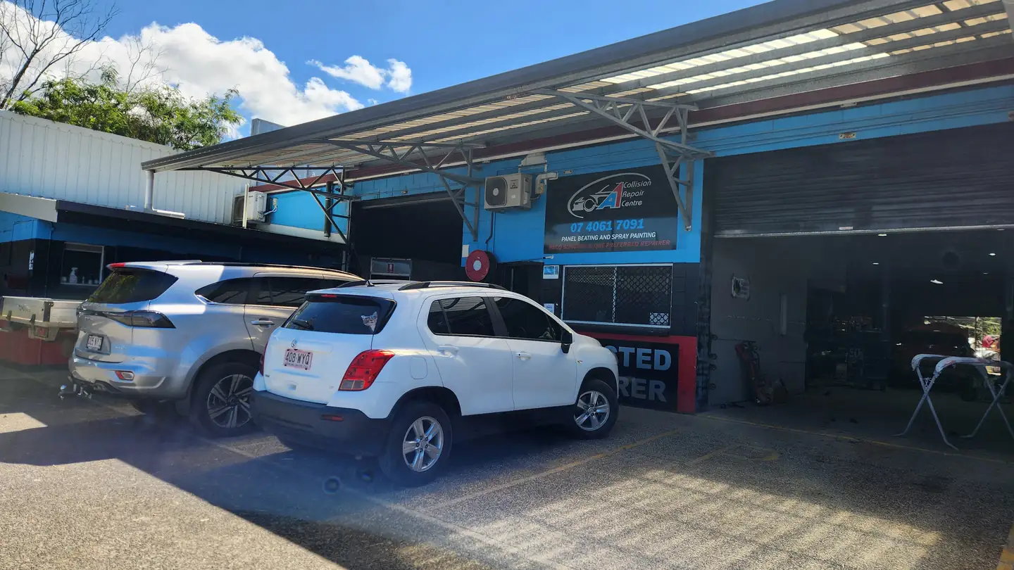 Panel beating work for Tully vehicles at the Innisfail workshop